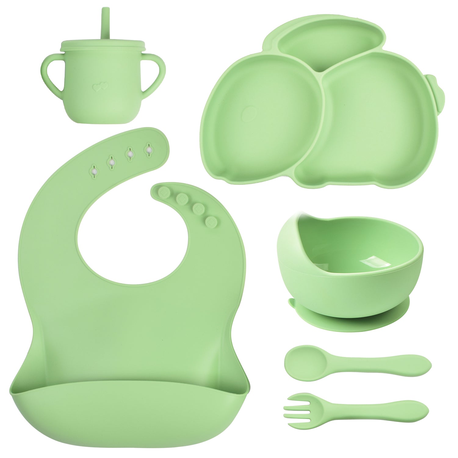 Silicone Baby Feeding Bowl With Spoon