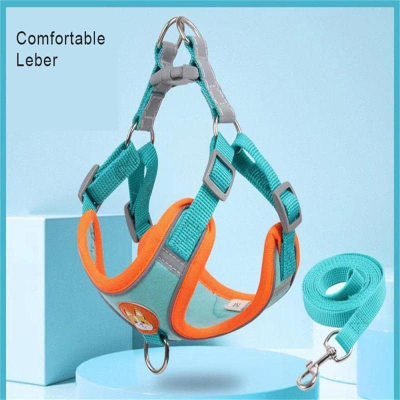 Dog Vest Harnesses, Adjustable No Pull Pet Reflective Harness Lead Leash Suitable for Small and Medium Dogs, Size M