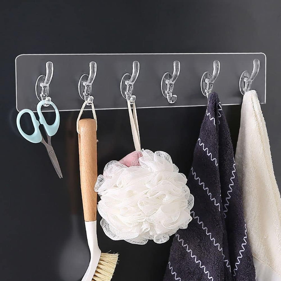 Stick-On Wall Hooks A Convenient Solution for Hanging Towels, Robes and Coats in Bathroom, Kitchen, Toilet, Pack of 2 Self Adhesive Wall Hangers