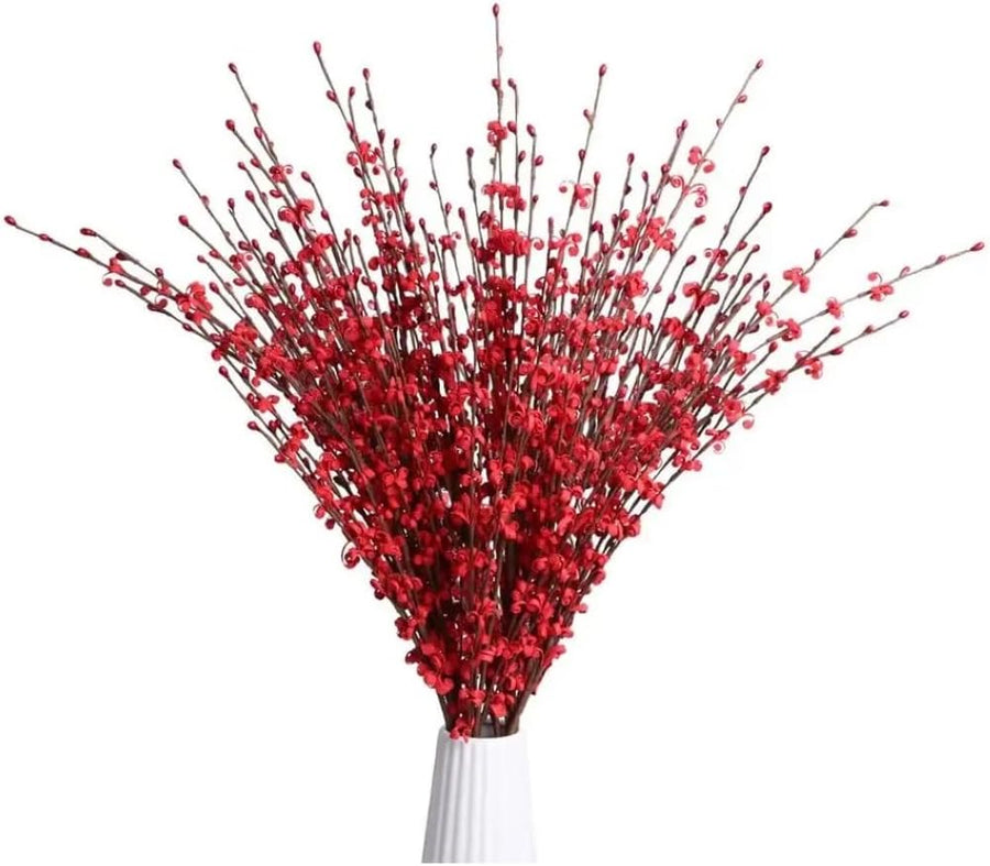 Koksi Artificial Jasmine Flowers Dried Flowers for Vase, Home Decor, Kitchen, Bedroom, Wedding, Party Plants Bouquet - 10-Piece, 76 Cm Long Stem