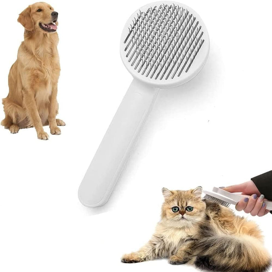 KOKSI Hair Removal Brush for Cat, Dog, Pet - Grooming Comb for Hair Removing, Easy to Clean Massager, Deshedding & Dematting Undercoat for Cats & Dogs