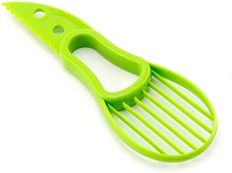 KOKSI 3-in-1 Avocado Splitter, Peeler and Slicer