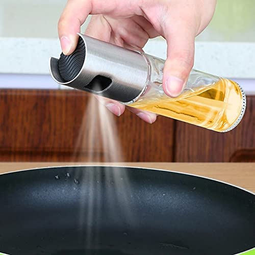 KOKSI Refillable Oil Sprayer Bottle for Cooking, Baking, BBQ, Salad, Grilling, 100 ml