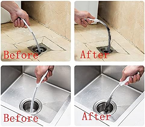 67Inch Long Flexible Drain Brush, JANNO Double Ended Nylon Pipe Cleaner for  Shower Drain, Sink Plumbing, Aquarium Tubing, Hookah Hose, U-Shape Tube