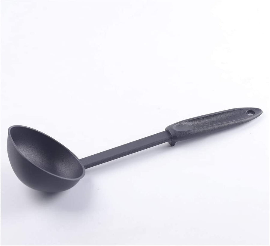 Soup Ladle Spoon with Comfortable Grip Cooking and Serving, Non-Stick Nylon, Heat Resistant Kitchen Tool Utensil for Soup Canning & Pouring, Large