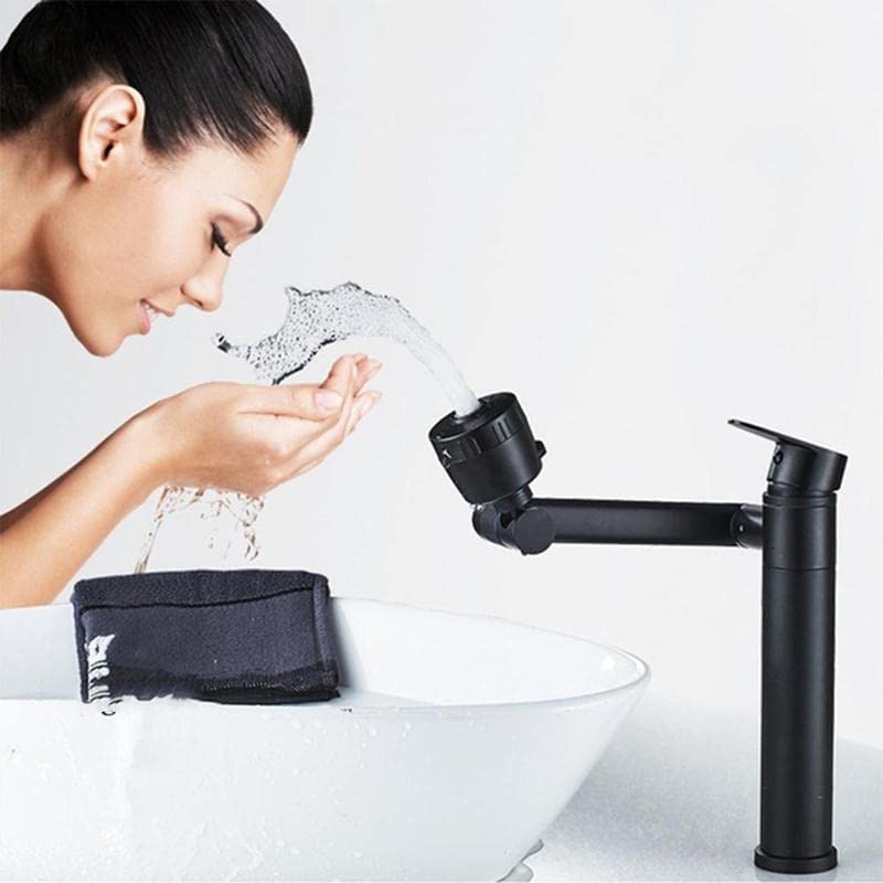 KOKSI Bathroom Sink Tap Mixer, Multifunctional 360 Degree Rotatable Basin Tap Faucet with 2 Modes Aeration