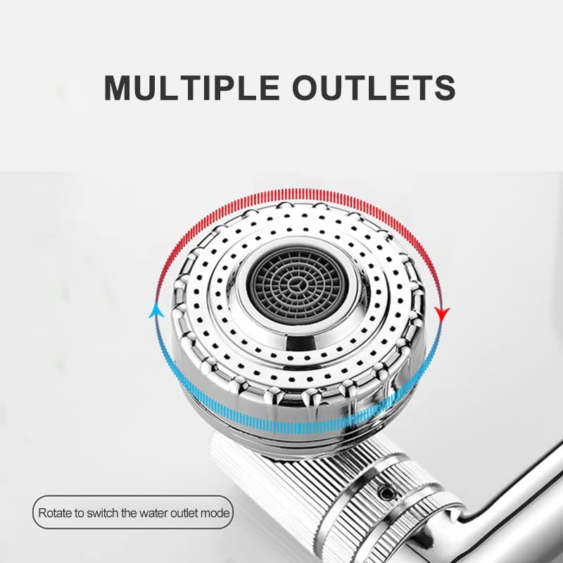 KOKSI Bathroom Sink Tap Mixer, Multifunctional 360 Degree Rotatable Basin Tap Faucet with 2 Modes Aeration