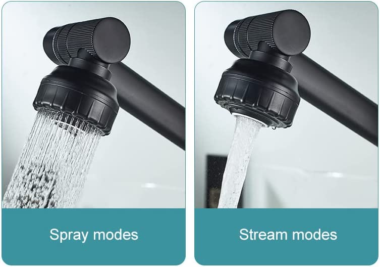 KOKSI Bathroom Sink Tap Mixer, Multifunctional 360 Degree Rotatable Basin Tap Faucet with 2 Modes Aeration