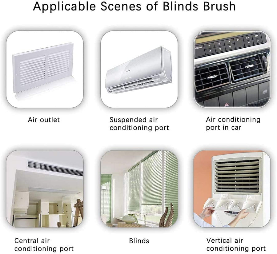 KOKSI Wet Dry Venetian Window Blind Cleaner Brush with Ergonomic Handle for Dust Cleaning Shades Durty Blinds Home Care & Cleaning Tool Duster Sponge