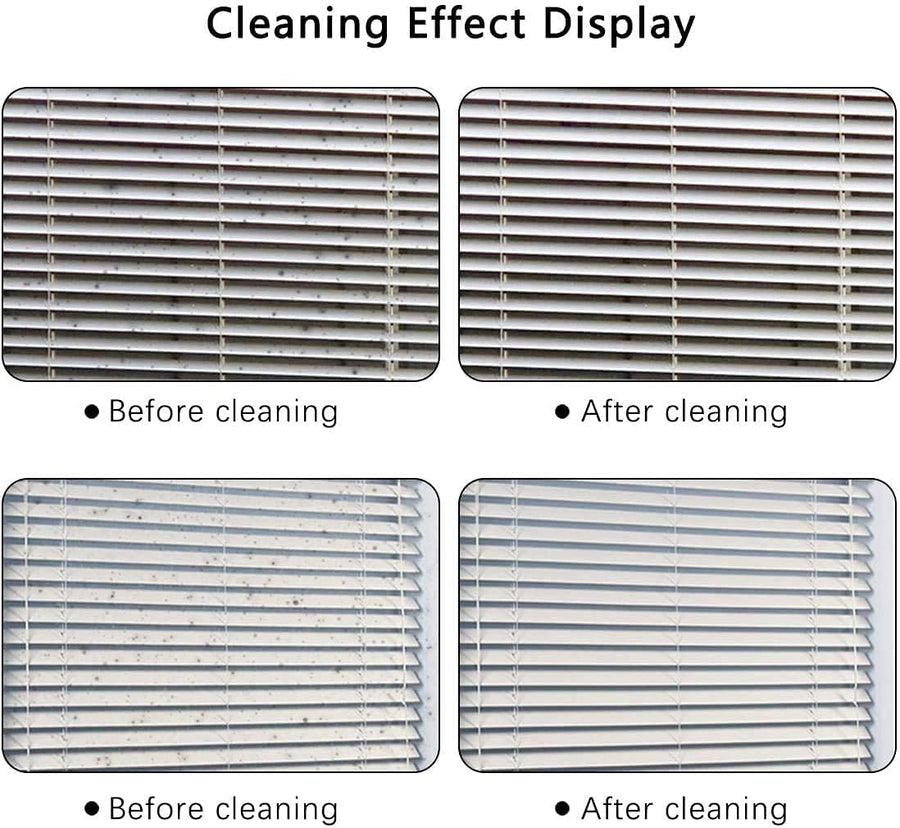 KOKSI Wet Dry Venetian Window Blind Cleaner Brush with Ergonomic Handle for Dust Cleaning Shades Durty Blinds Home Care & Cleaning Tool Duster Sponge