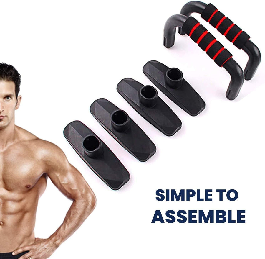 Push Up Bars Stand with Foam Grip Handle for Home Gym Workout, Exercise, Women & Men Strength Training, Non-Slip Ergonomic Muscles Fitness Equipment