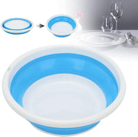 Collapsible Basket 6.41L Large Washing Up Bowl Basin Portable Dishpan Outdoor Travel Basin Folding Portable Bucket for Kitchen Camping Water Carrier