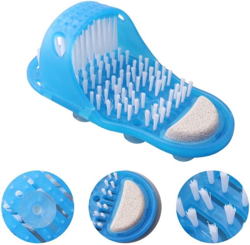 KOKSI Foot Brush, Cleaner, Massager & Conditioner with Suction Cups, Promotes Circulation, Removes Dead Skin, Prevents Dry and Callused Feet