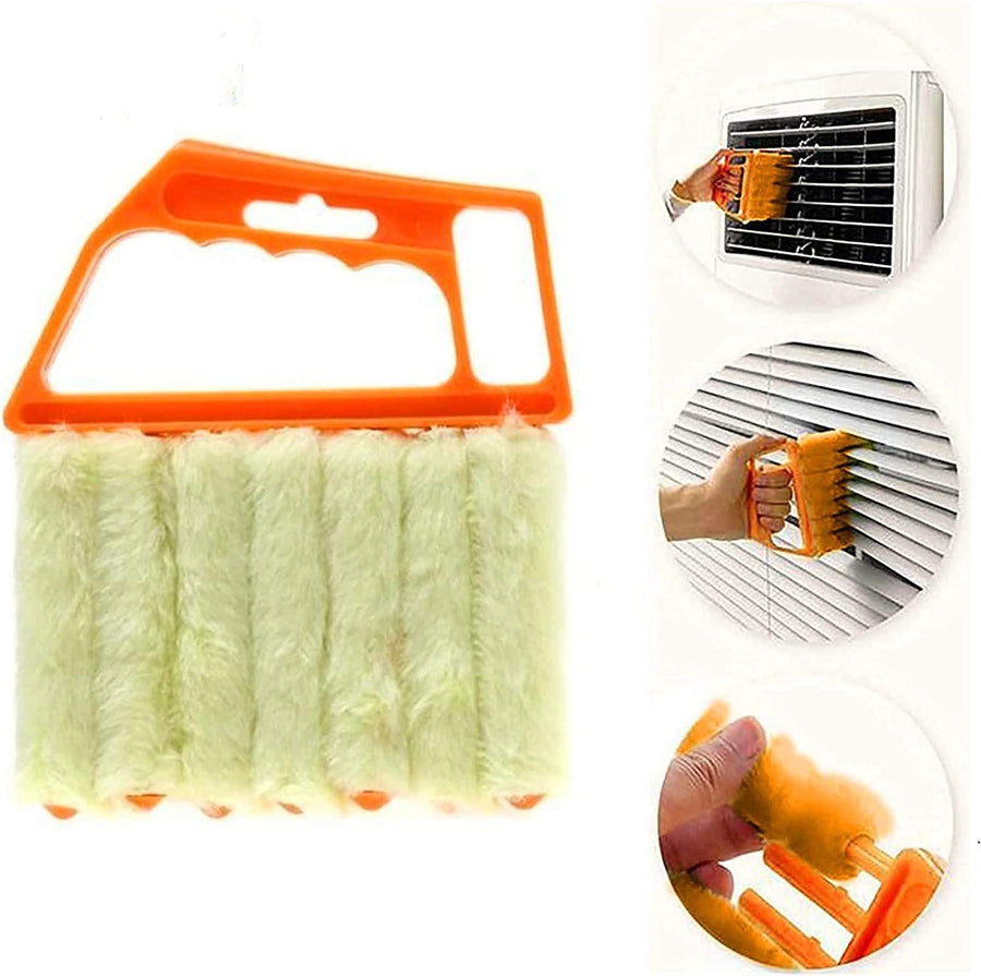 KOKSI Wet Dry Venetian Window Blind Cleaner Brush with Ergonomic Handle for Dust Cleaning Shades Durty Blinds Home Care & Cleaning Tool Duster Sponge