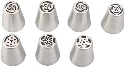 13pcs/Set Cake Decorating Equipment Icing Decoration Kit Russian Piping Nozzles + Silicone Pastry Bags Tool Piping Cream Stainless Steel Nozzles