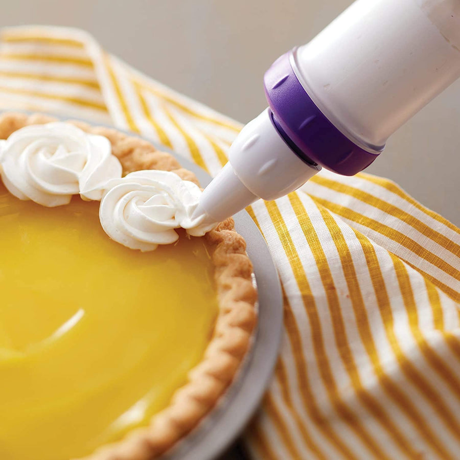 KOKSI Cake Decorating Pen + 7 Pieces Icing Decoration Tips Dessert Decorator Piping Cream Plastic Nozzles Decorator Pastry Cream Making Set