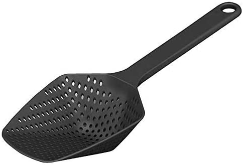 KOKSI Scoop Colander, BPA-Free Plastic Drainer Spoon with Handle, Large