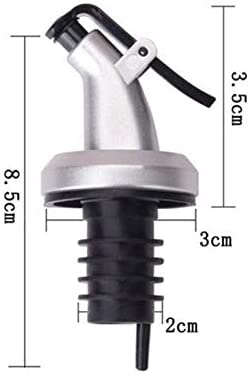Liquor Pourer Dispenser Oil Drizzler Sprayer with Dust Cap Pourers Plastic Nozzle Spirit Wine Tapered Spout for Bar, Kitchen Use Open & Close