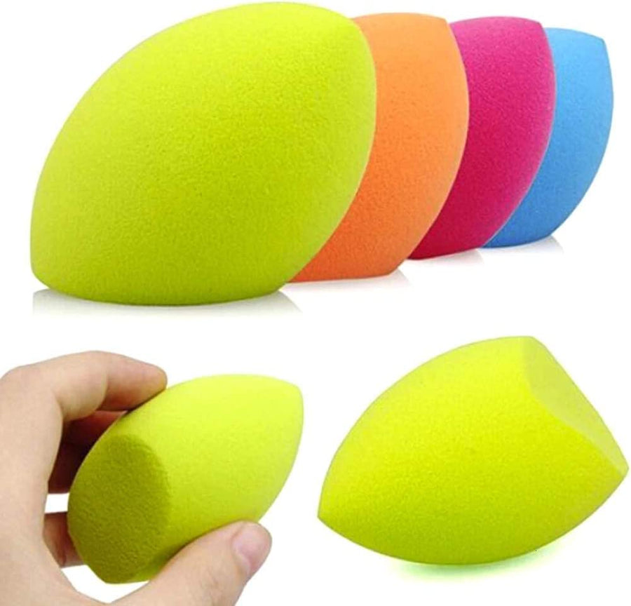 Makeup Sponge Puff Beauty Blender for Full Cover Foundation Concealer Smooth Cosmetic Powder Drop Make Up Blender Tool Flawless Beauty, Pack of 3