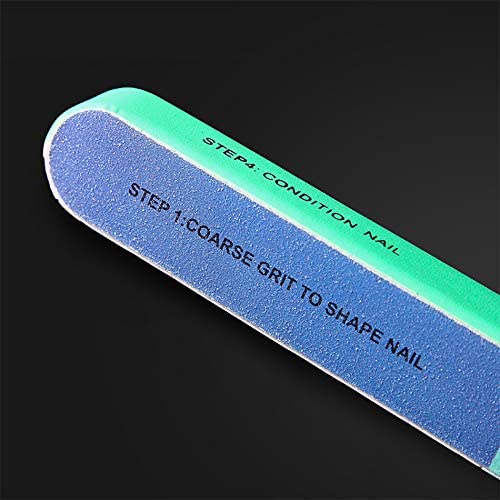 Nail File Six-Sided Polishing Sandpaper Sanding Blocks Board Nail Buffer Manicure Tool for Nail Grooming Styling Nail Care Manicure Polisher, 7-in-1