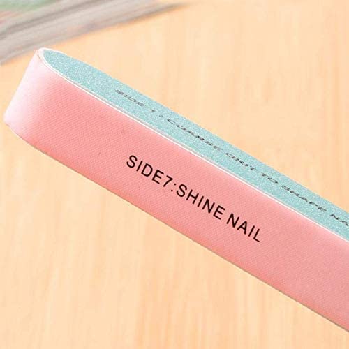 Nail File Six-Sided Polishing Sandpaper Sanding Blocks Board Nail Buffer Manicure Tool for Nail Grooming Styling Nail Care Manicure Polisher, 7-in-1