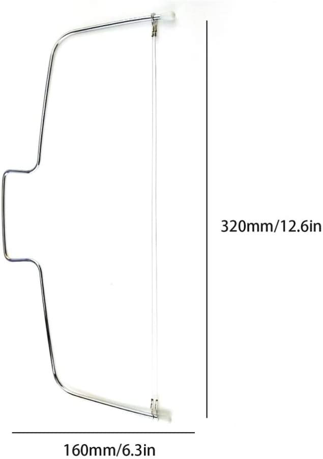 Professional Stainless Steel Cake Cutter, Adjustable, Double Cutting Wire Leveller