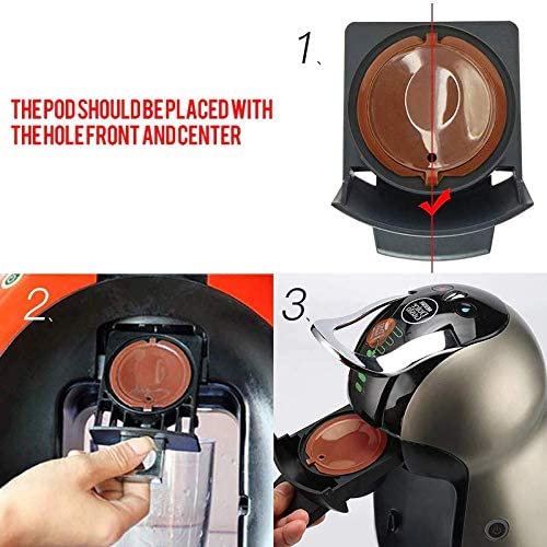 Reusable Coffee Capsule for Nescafe Dolce Gusto Machine Refillable Capsules Pod Compatible Filter Cups BPA Free Coffee Pods, Pack of 3