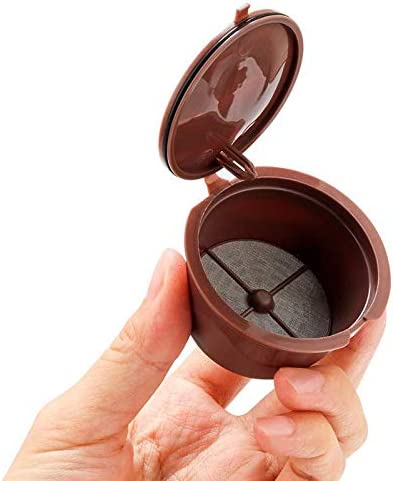 Reusable Coffee Capsule for Nescafe Dolce Gusto Machine Refillable Capsules Pod Compatible Filter Cups BPA Free Coffee Pods, Pack of 3