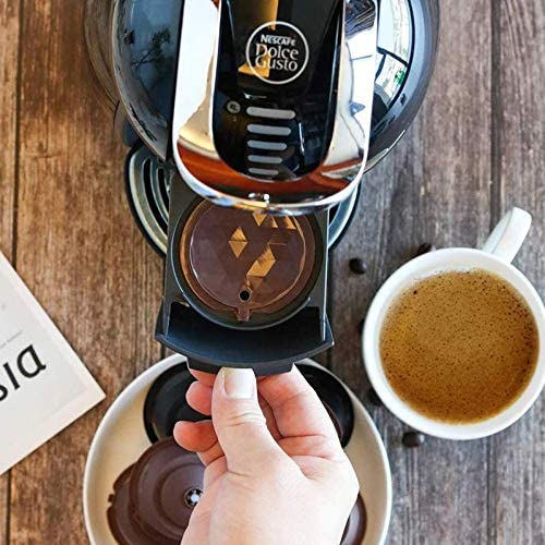 Reusable Coffee Capsule for Nescafe Dolce Gusto Machine Refillable Capsules Pod Compatible Filter Cups BPA Free Coffee Pods, Pack of 3