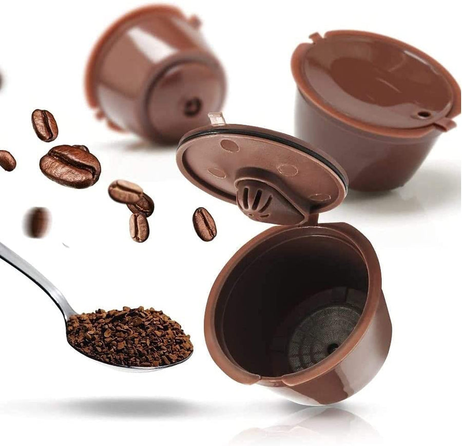 Reusable Coffee Capsule for Nescafe Dolce Gusto Machine Refillable Capsules Pod Compatible Filter Cups BPA Free Coffee Pods, Pack of 3